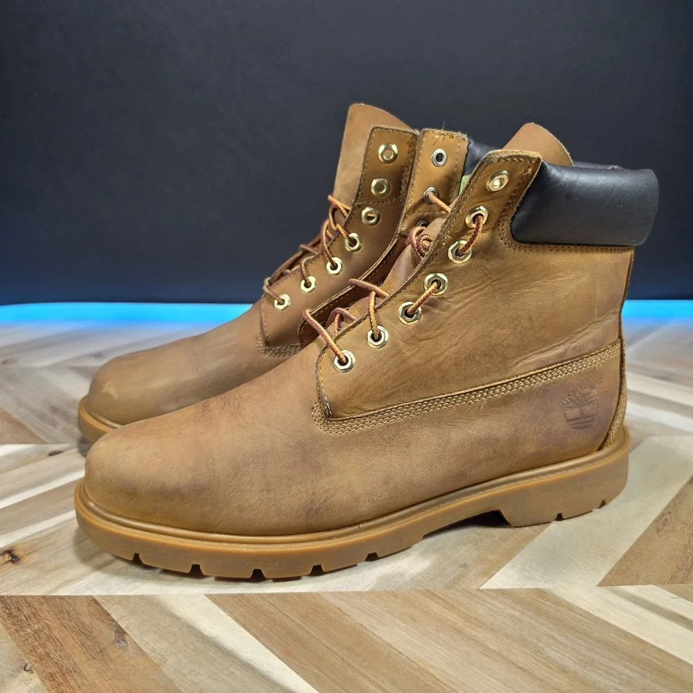 Timberland 6 Inch Basic Waterproof Men 12 18094 Wheat Nubuck Insulated Boots